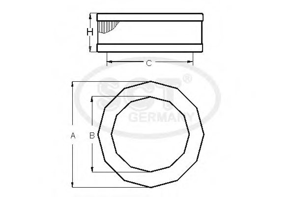 SCT Germany SB 596 Air Filter